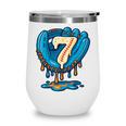 Ice Cream Baseball Glove 7th Birthday Edition Wine Tumbler Ice Cream Baseball Glove 7th Birthday Edition Wine Tumbler
