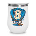 Ice Cream Baseball Glove 8th Birthday Edition Wine Tumbler
