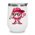 Ice Cream Drip Baseball Valentine's Day Spots Baseball Drip Wine Tumbler