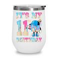 It's My 11th Birthday Baseball Ice Cream Drip Theme Wine Tumbler