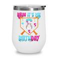 Kids Baseball Drip Bruh It's My 6th Birthday Boy Ice Cream Drip Wine Tumbler Kids Baseball Drip Bruh It's My 6th Birthday Boy Ice Cream Drip Wine Tumbler