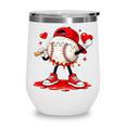 Kids Valentine Baseball Boys Valentines Day Tee Wine Tumbler Kids Valentine Baseball Boys Valentines Day Tee Wine Tumbler