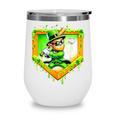 Leprechaun Baseball St Patricks Day Ice Cream Drip Men Boys Wine Tumbler