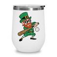 Leprechaun Baseball St Patricks Day Saint Pattys Men Boys Wine Tumbler Leprechaun Baseball St Patricks Day Saint Pattys Men Boys Wine Tumbler