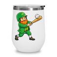 Leprechaun Playing Baseball St Patricks Day Men Boys Kids Wine Tumbler Leprechaun Playing Baseball St Patricks Day Men Boys Kids Wine Tumbler