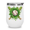 Lucky Shamrock Baseball Gloves Drip St Patrick's Day Boys Wine Tumbler