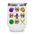 Mardi Gras Baseball Coquette Bow Fat Tuesday Parade Girls Wine Tumbler Mardi Gras Baseball Coquette Bow Fat Tuesday Parade Girls Wine Tumbler