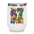 Mardi Gras Six Seven Baseball Drip Number 6 7 Meme Wine Tumbler Mardi Gras Six Seven Baseball Drip Number 6 7 Meme Wine Tumbler