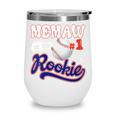 Memaw Rookie Of Year 1st Birthday Baseball Theme Matching Wine Tumbler Memaw Rookie Of Year 1st Birthday Baseball Theme Matching Wine Tumbler