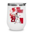 Mike Trout Los Angeles A MLB Baseball Players MLBMTR304N Wine Tumbler Mike Trout Los Angeles A MLB Baseball Players MLBMTR304N Wine Tumbler