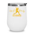 Pittsburgh Lovers Skyline Retro Baseball Heartbeat Men Women Wine Tumbler