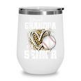 Proud Grandpa Of A 2026 Senior Baseball Graduation Leopard Wine Tumbler