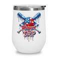 Respect The Drip Baseball American Flag Ice Cream Drip Youth Wine Tumbler Respect The Drip Baseball American Flag Ice Cream Drip Youth Wine Tumbler