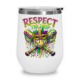 Respect The Drip Mardi Gras Baseball Ice Cream Boys Carnival Wine Tumbler Respect The Drip Mardi Gras Baseball Ice Cream Boys Carnival Wine Tumbler