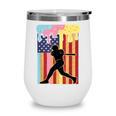 Retro Baseball Drip Boys Ice Cream Patriotic American Flag Wine Tumbler Retro Baseball Drip Boys Ice Cream Patriotic American Flag Wine Tumbler