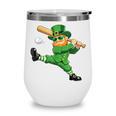 Retro Leprechaun Baseball St Patricks Day Sport Men Boy Kids Wine Tumbler Retro Leprechaun Baseball St Patricks Day Sport Men Boy Kids Wine Tumbler