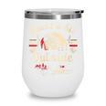 Retro Quote Just a Bit Outside Baseball Vintage Wine Tumbler