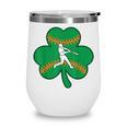 Retro Shamrock Baseball St Patricks Day Men Women Boys Girls Wine Tumbler