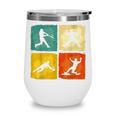 Retro Style Baseball Lover Playing Men Women Kids Baseball Wine Tumbler Retro Style Baseball Lover Playing Men Women Kids Baseball Wine Tumbler