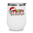 Santa Bruh Baseball Christmas Xmas Meme Pajamas Family Wine Tumbler Santa Bruh Baseball Christmas Xmas Meme Pajamas Family Wine Tumbler
