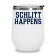 Schlitt Happens NY Bronx I Heart Baseball Apparel Wine Tumbler