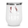 Senior Mom Class Of 2026 Baseball Graduation Heart Wine Tumbler