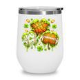 Shamrock Basketball Baseball Drip St Patrick's Day Boys Men Wine Tumbler Shamrock Basketball Baseball Drip St Patrick's Day Boys Men Wine Tumbler