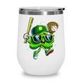 Shamrock Lucky Clover Baseball Patricks Day Family Matching Wine Tumbler Shamrock Lucky Clover Baseball Patricks Day Family Matching Wine Tumbler