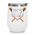 Six Seven 67 Baseball Birthday Boy Men Kids Boys Wine Tumbler