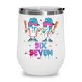 Six Seven Baseball Ice Cream Drip 6 7 Meme Gen Alpha Slang Wine Tumbler Six Seven Baseball Ice Cream Drip 6 7 Meme Gen Alpha Slang Wine Tumbler