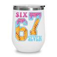 Six Seven Drip Baseball Player Number 67 Or 67th Birthday Wine Tumbler