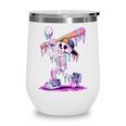 Skeleton Baseball Drip Boys Youth Kids Halloween Wine Tumbler