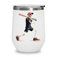 Skeleton Baseball Halloween Costume Men Boys Kids Wine Tumbler
