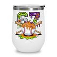 Spooky Halloween Baseball Ice Cream Dripping Six Seven 6 7 Wine Tumbler Spooky Halloween Baseball Ice Cream Dripping Six Seven 6 7 Wine Tumbler