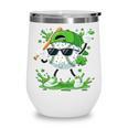 St Patrick Day Baseball Drip Ice Cream Baseball Player Men Wine Tumbler