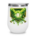 St Patrick's Day Baseball Boys Ice Cream Drip Youth Kids Wine Tumbler St Patrick's Day Baseball Boys Ice Cream Drip Youth Kids Wine Tumbler