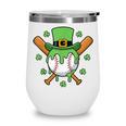 St Patricks Day Baseball Drip Ice Cream Baseball Home Plate Wine Tumbler St Patricks Day Baseball Drip Ice Cream Baseball Home Plate Wine Tumbler