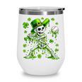St Patricks Day Baseball Skeleton Irish Leprechaun Hat Boys Wine Tumbler St Patricks Day Baseball Skeleton Irish Leprechaun Hat Boys Wine Tumbler
