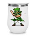 St Patrick’s Day Leprechaun Baseball Irish Graphic Wine Tumbler