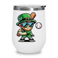 St Patricks Day Leprechaun Baseball Saint Paddys Boys Men Wine Tumbler