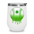 St Patricks Day Shamrock Baseball Irish Boys Kids Men Wine Tumbler St Patricks Day Shamrock Baseball Irish Boys Kids Men Wine Tumbler