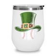 St Patricks Day Shamrock Baseball Saint Paddy's Kids Boys Wine Tumbler