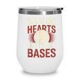 Stealing Hearts Like I Steal Bases Baseball Valentine Retro Wine Tumbler