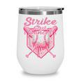 Strike Out Breast Cancer Baseball Drip For Boys Youth Wine Tumbler Strike Out Breast Cancer Baseball Drip For Boys Youth Wine Tumbler