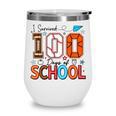 I Survived 100 Days Baseball Football Basketball School Kids Wine Tumbler