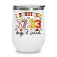 I Survived 6733 Days Baseball Football Softball 100 Days Wine Tumbler I Survived 6733 Days Baseball Football Softball 100 Days Wine Tumbler