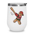 Ugly Christmas Sweater Gingerbread Baseball Toddler Kids Wine Tumbler