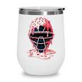 Valentine Baseball Catcher Mask Ice Cream Drip Tee For Boys Wine Tumbler Valentine Baseball Catcher Mask Ice Cream Drip Tee For Boys Wine Tumbler