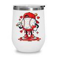 Valentine Baseball Drip Ice Cream Youth Boys Couples Wine Tumbler Valentine Baseball Drip Ice Cream Youth Boys Couples Wine Tumbler