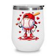 Valentine Baseball Heart Drip Sport Love Valentines Day Boys Wine Tumbler Valentine Baseball Heart Drip Sport Love Valentines Day Boys Wine Tumbler